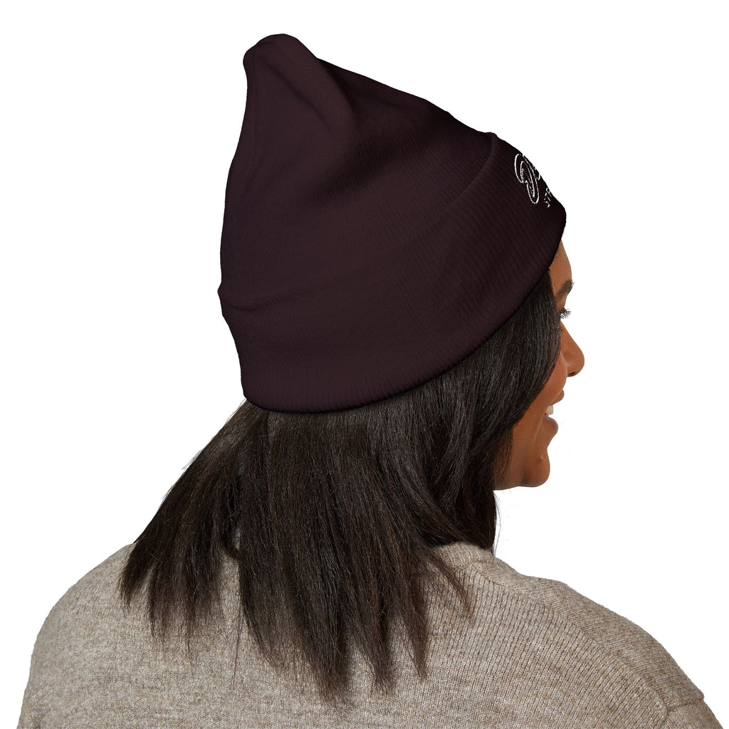 Delux Streetwear Embroidered Cuffed Beanie — Bold Knit Hat
