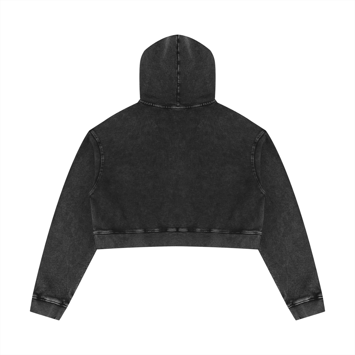 DeLuX Women’s Mineral Washed Crop Hoodie