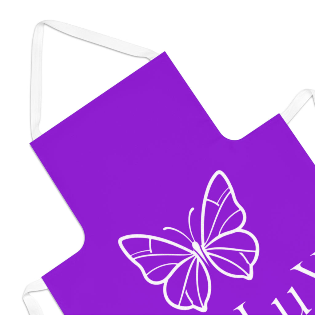Butterfly De’LuX Apron – Purple Designer Kitchen Apron