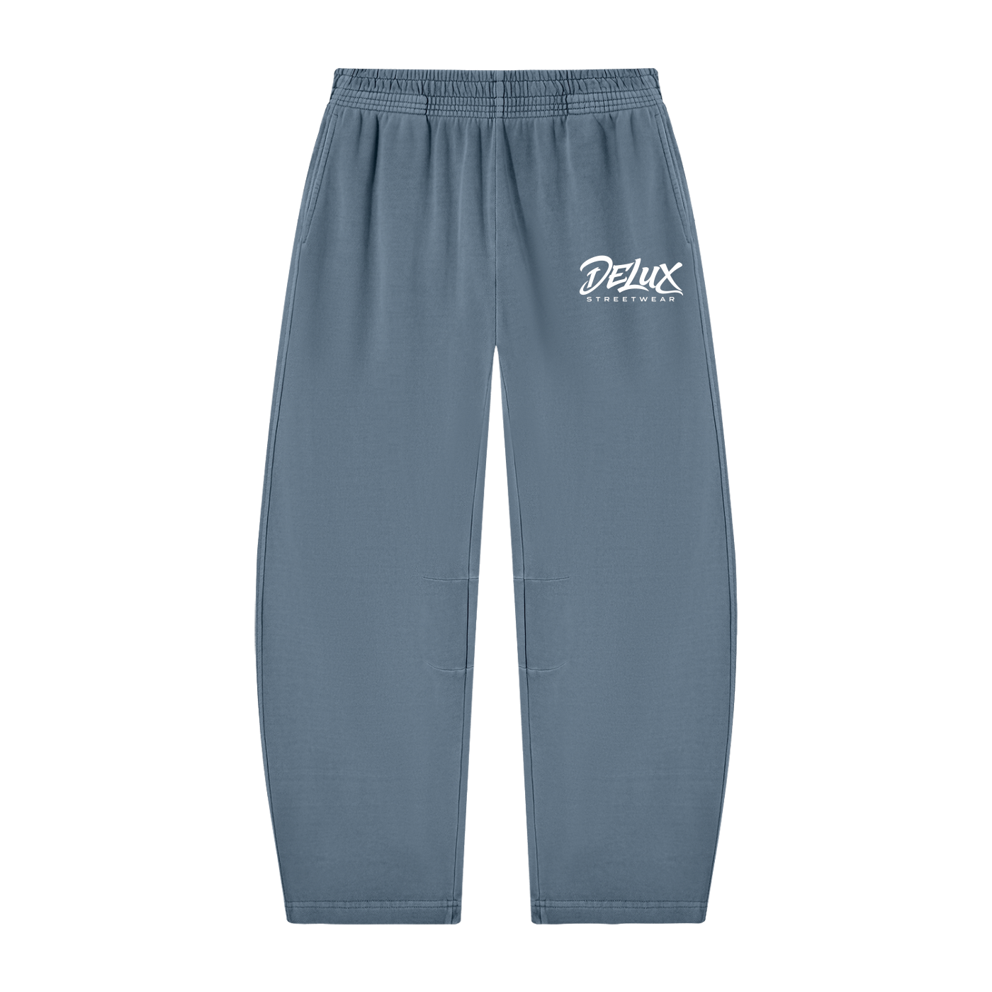 DeLuX Vintage Washed Barrel Leg Sweatpants