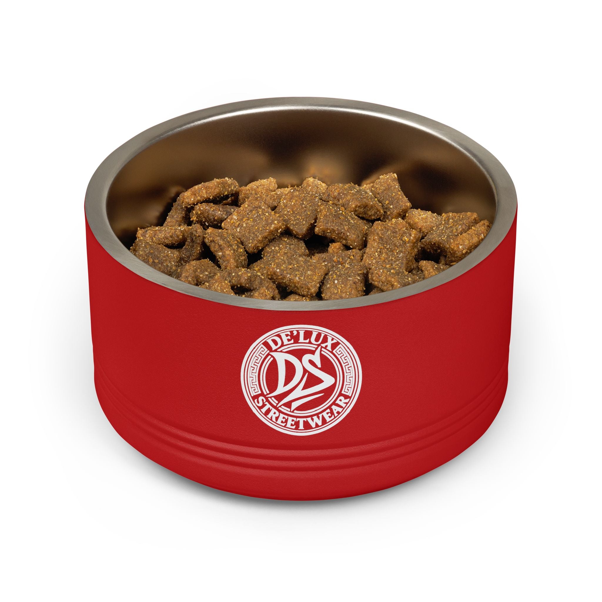 Ceramic-Style Stainless Pet Bowl — 18oz Modern Dog & Cat Feeder