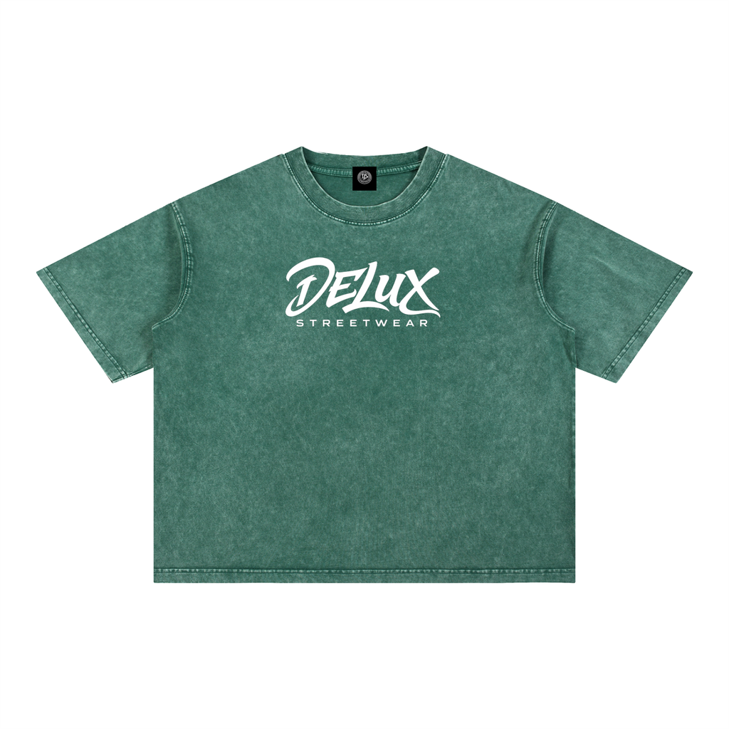 DeLuX Mineral Wash Boxy Cotton T-Shirt