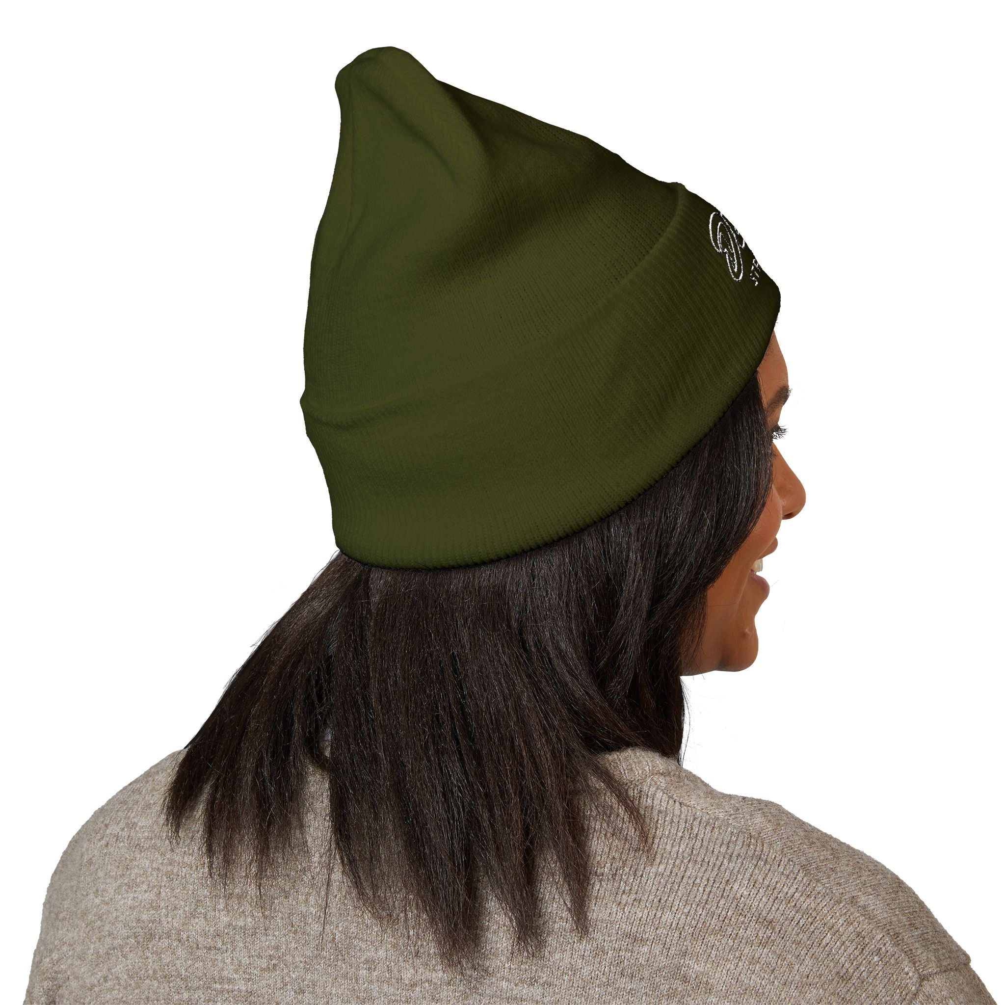Delux Streetwear Embroidered Cuffed Beanie — Bold Knit Hat