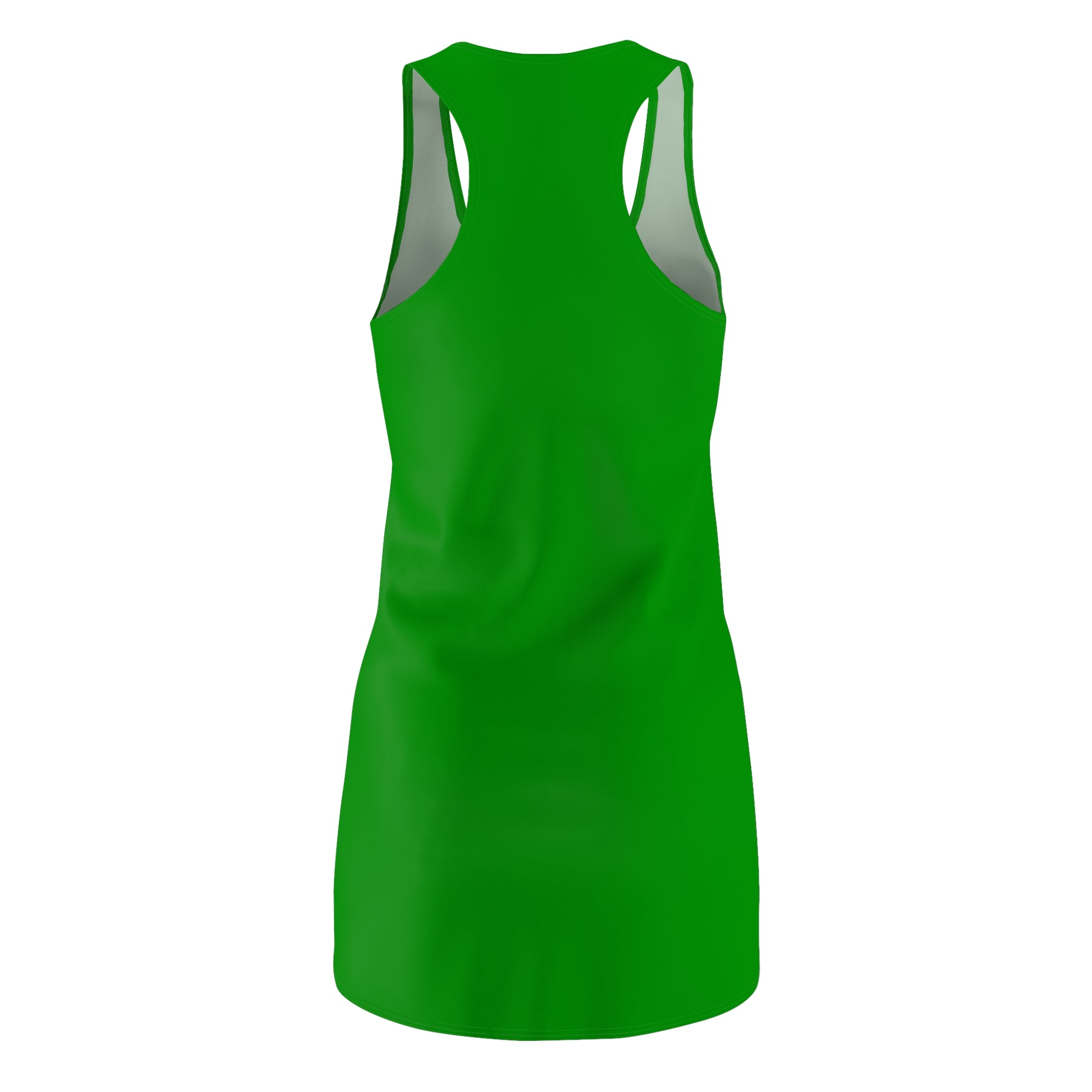 Green Racerback Tank Dress with DS Logo — Women's Athletic Sundress