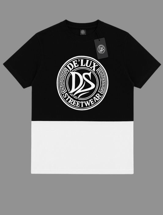 DE’LUX Streetwear Set: Black/White Logo T-Shirt