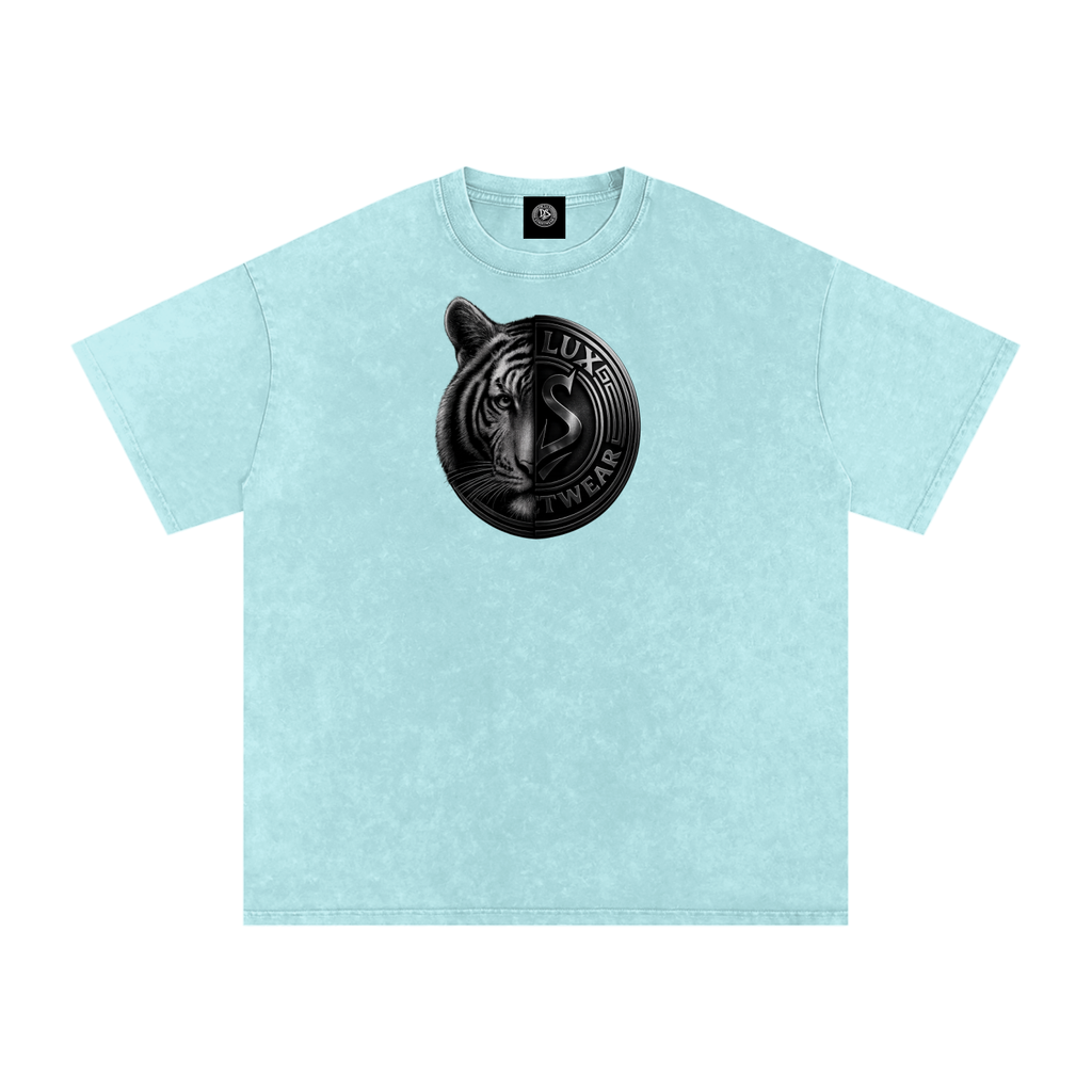 DeLuX Solitary Snow Washed Oversized Cotton T-Shirt