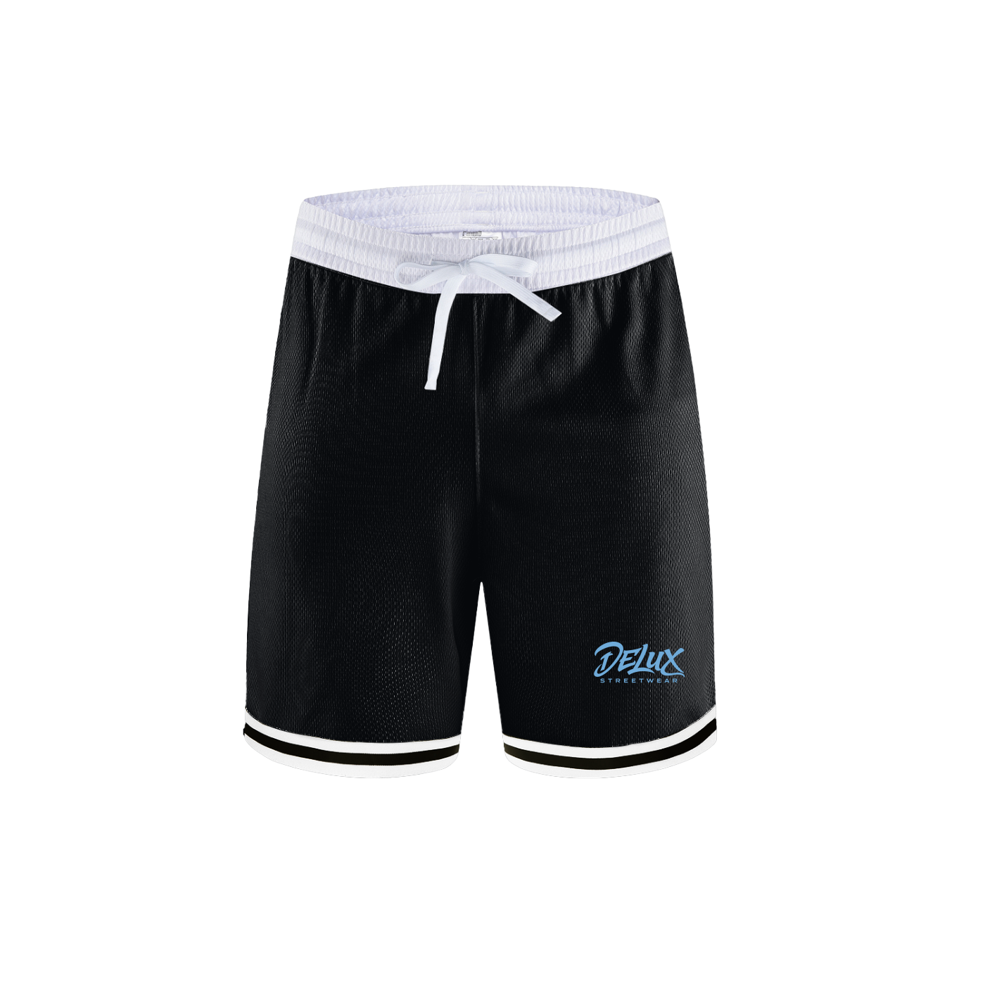 DeLuX Classic Stripe Trim Basketball Shorts