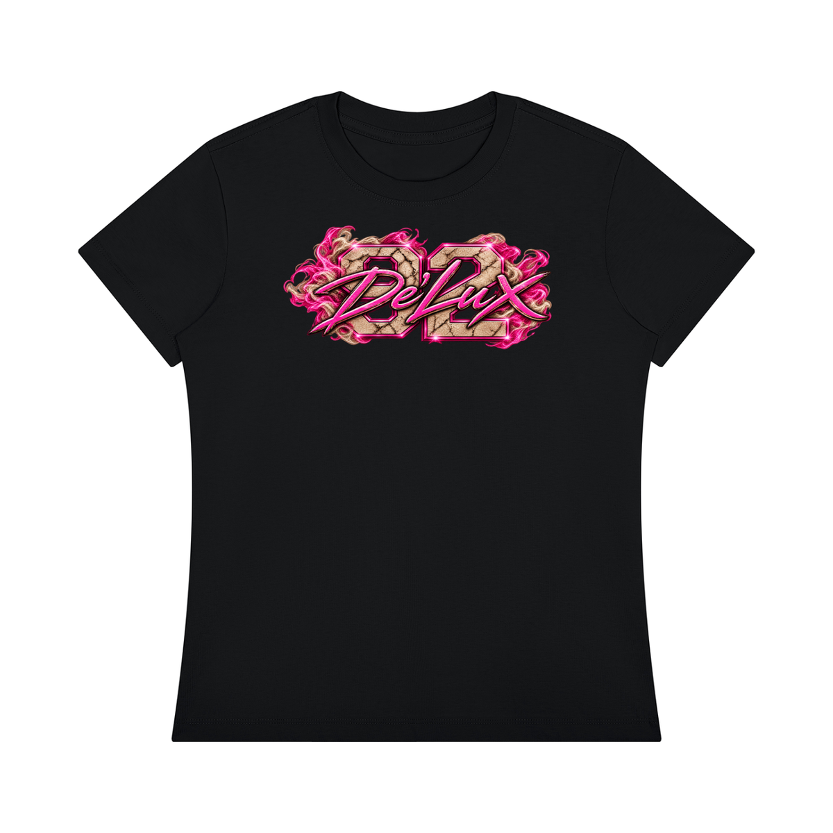 DeLuX Women's Regular Fit Crewneck T-Shirt