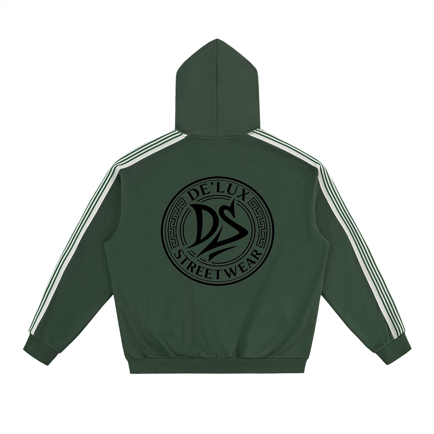 Side Stripe Drop-Shoulder Hoodie