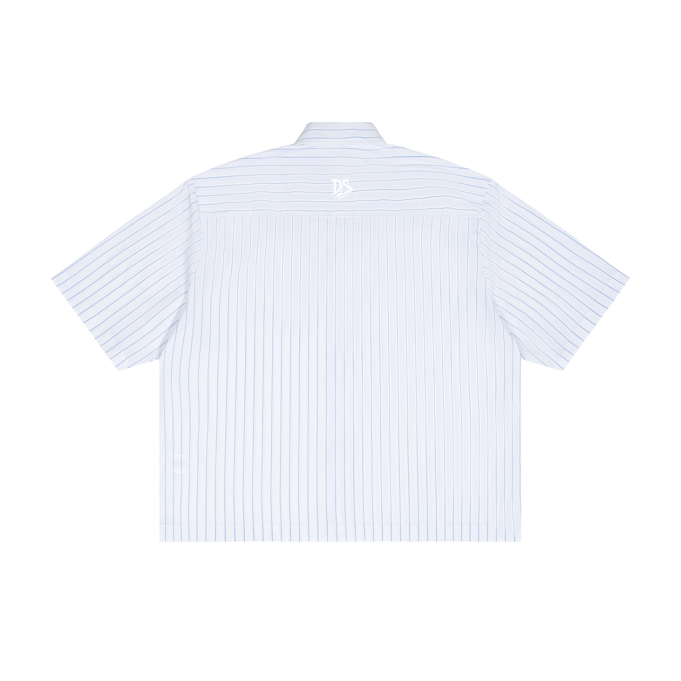 Unisex Striped Boxy Button-Up Shirt