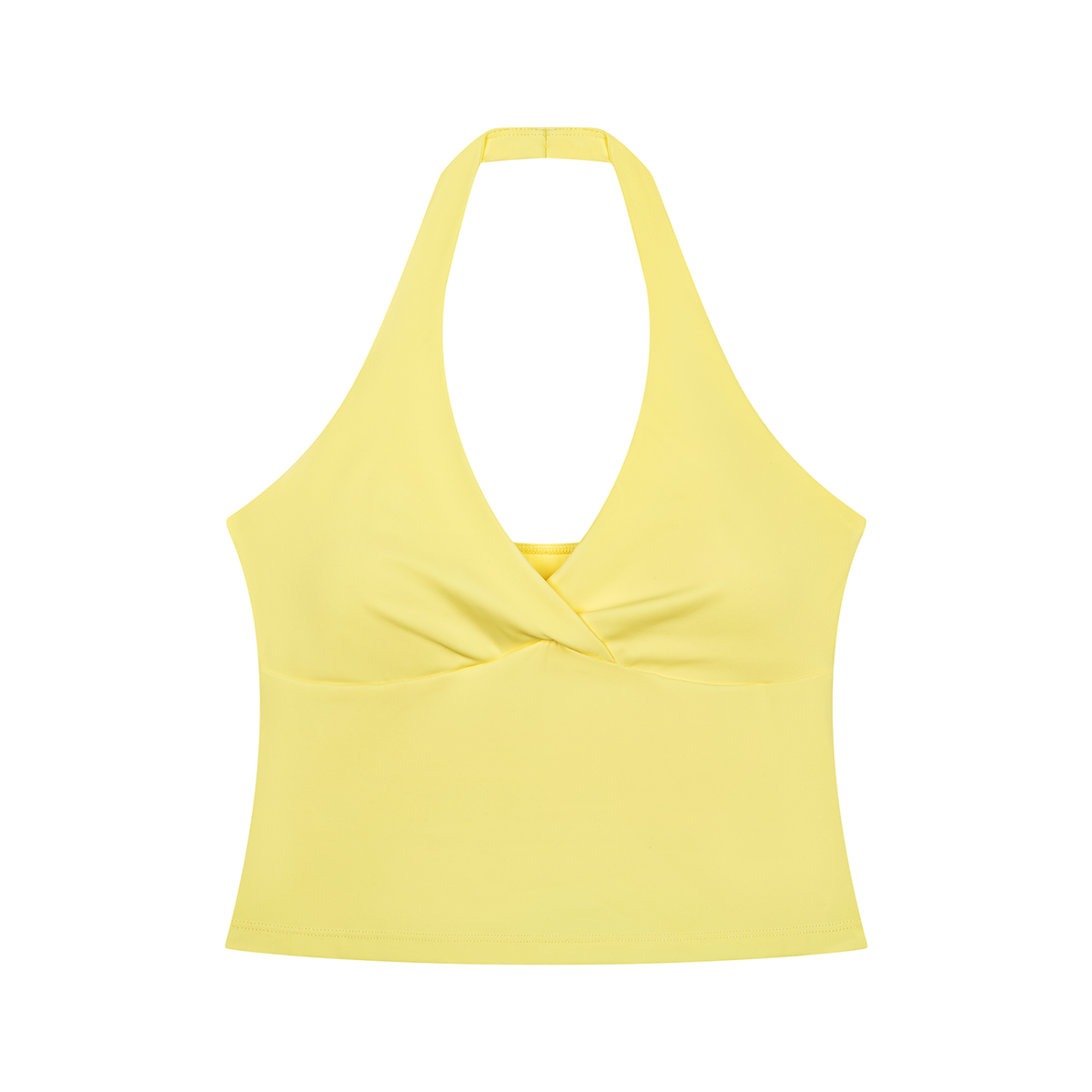 DeLuX Women’s Ruched Halter Yoga Tank Top