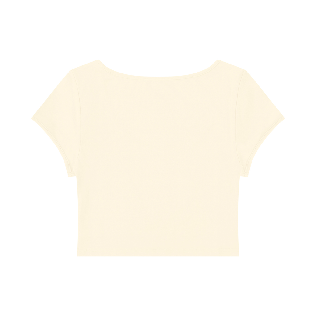 DeLuX Women's Slim Cap Sleeve Crop T-Shirt