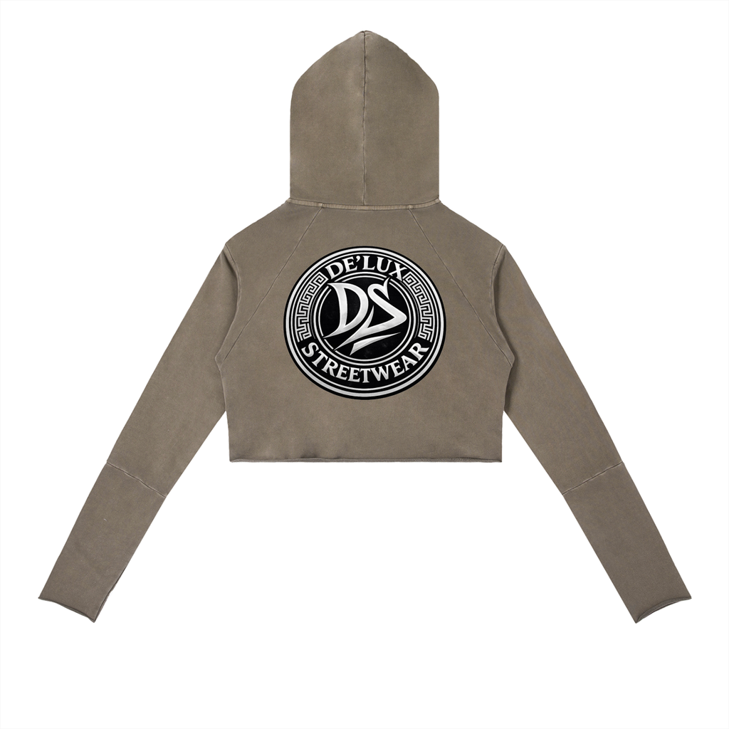 Vintage Washed Raw Edge Hoodie