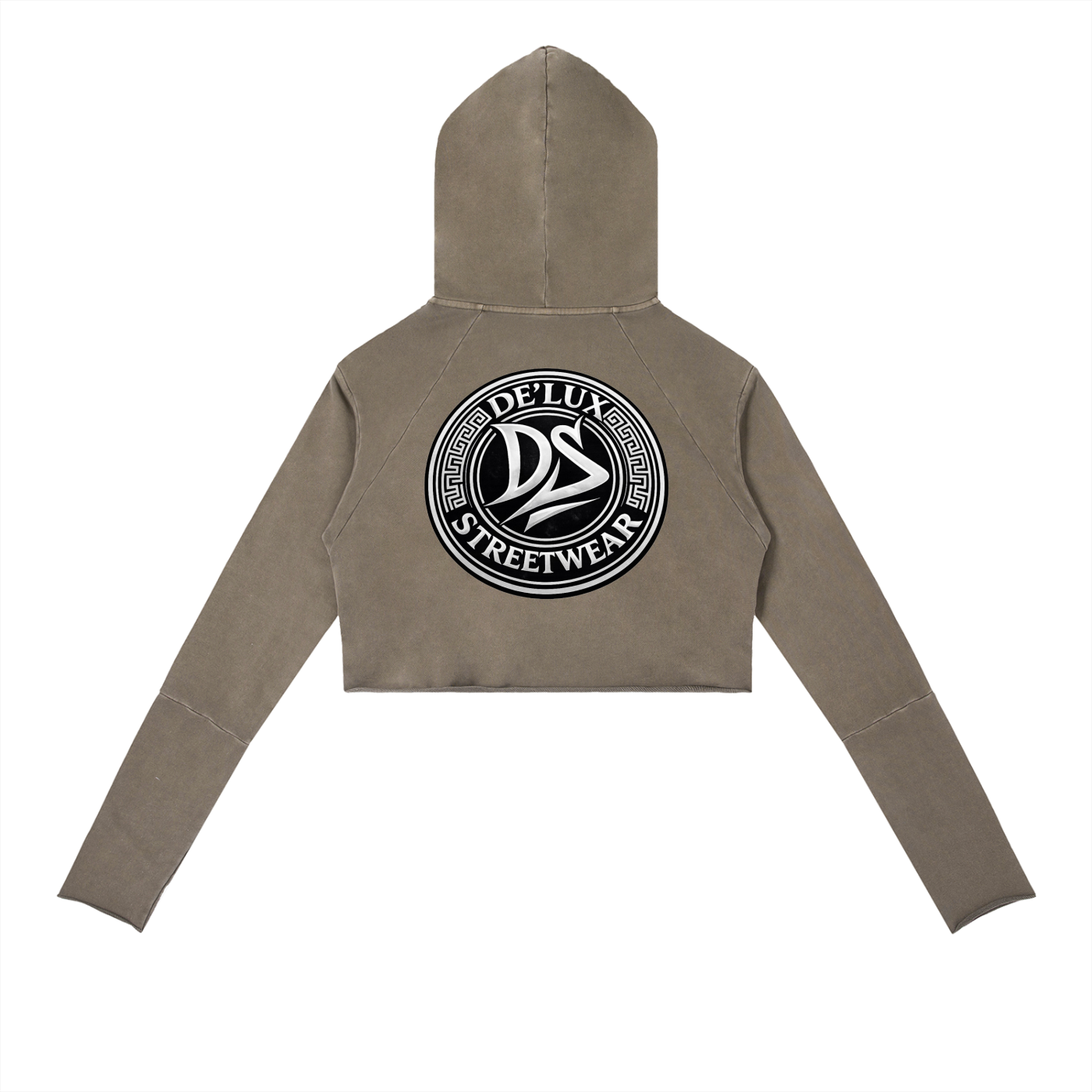 Vintage Washed Raw Edge Hoodie