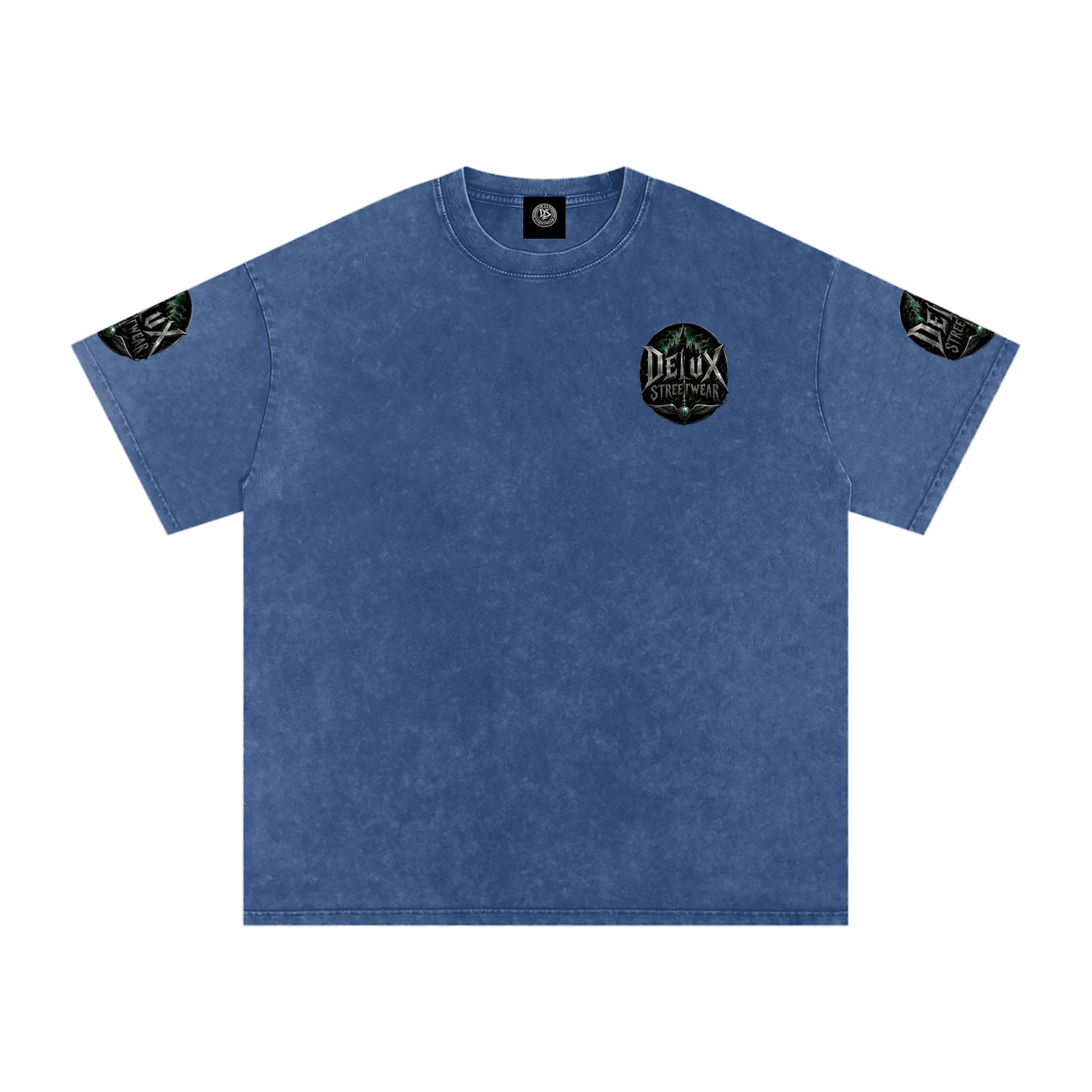 DeLuX Midnight Snow Washed Oversized Cotton T-Shirt