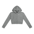 DeLuX Women’s Slim Crop Full Zip Hoodie