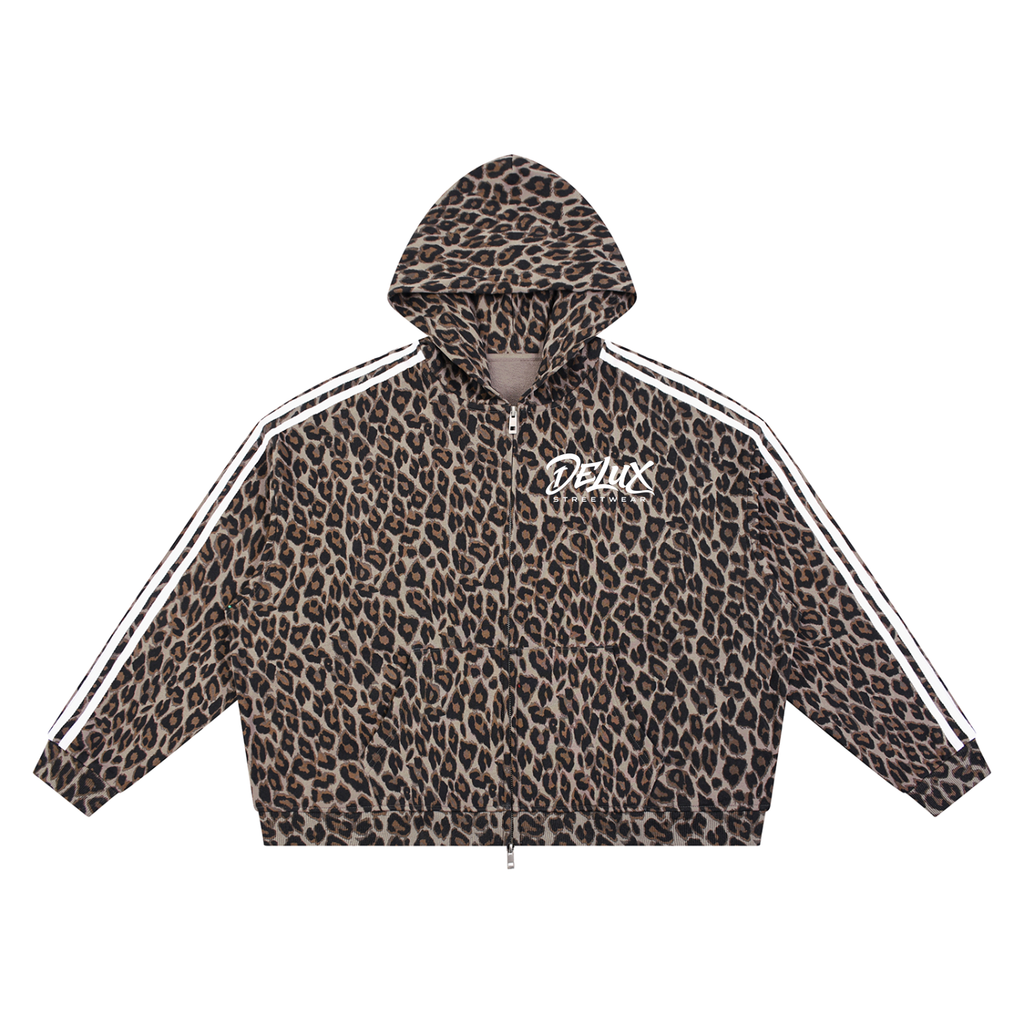 DeLuX  Leopard Full Zip Hoodie