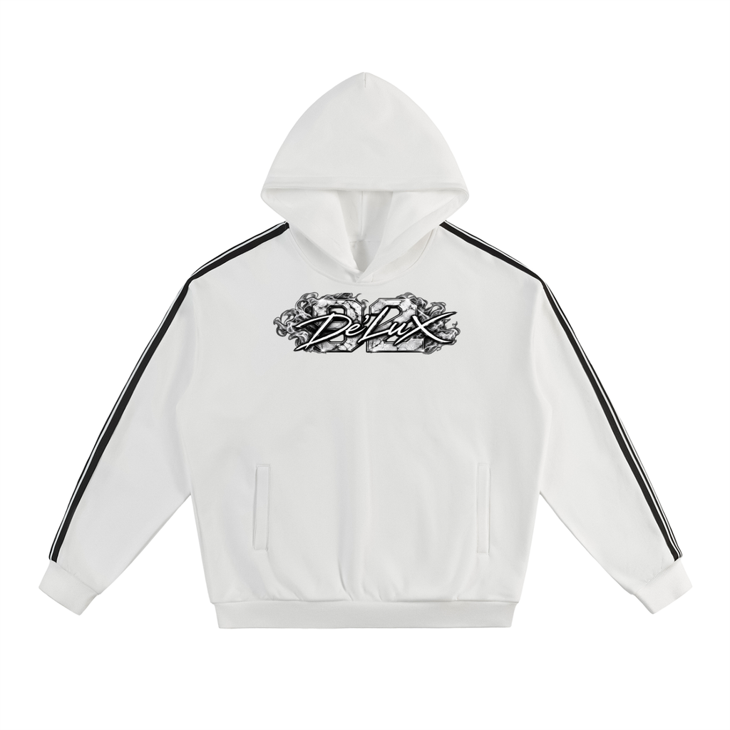 DeLuX Side Stripe Drop-Shoulder Hoodie