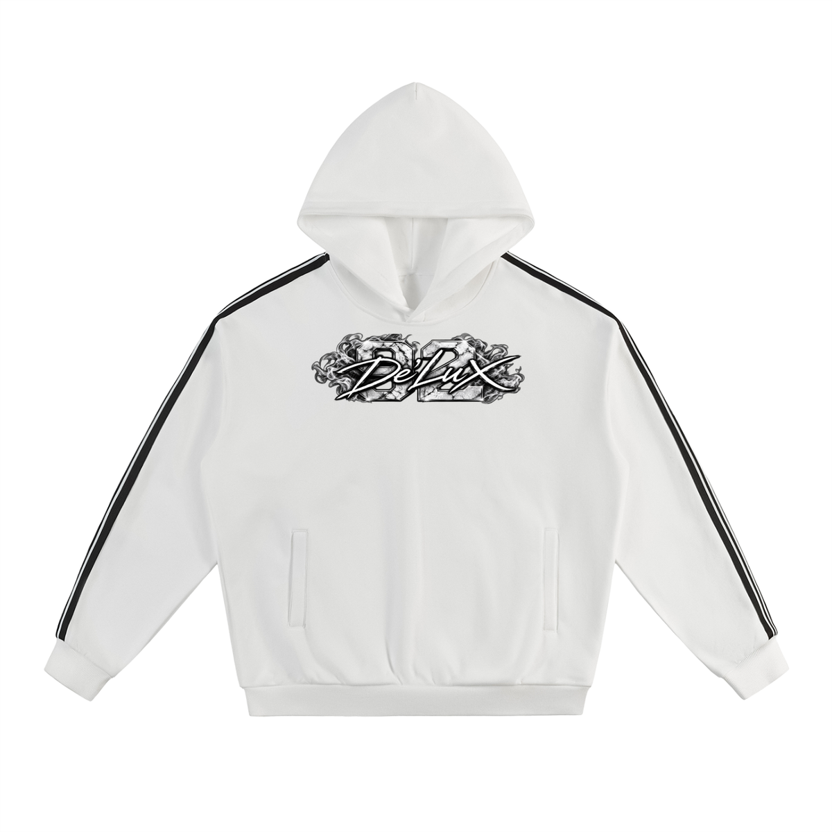 DeLuX Side Stripe Drop-Shoulder Hoodie