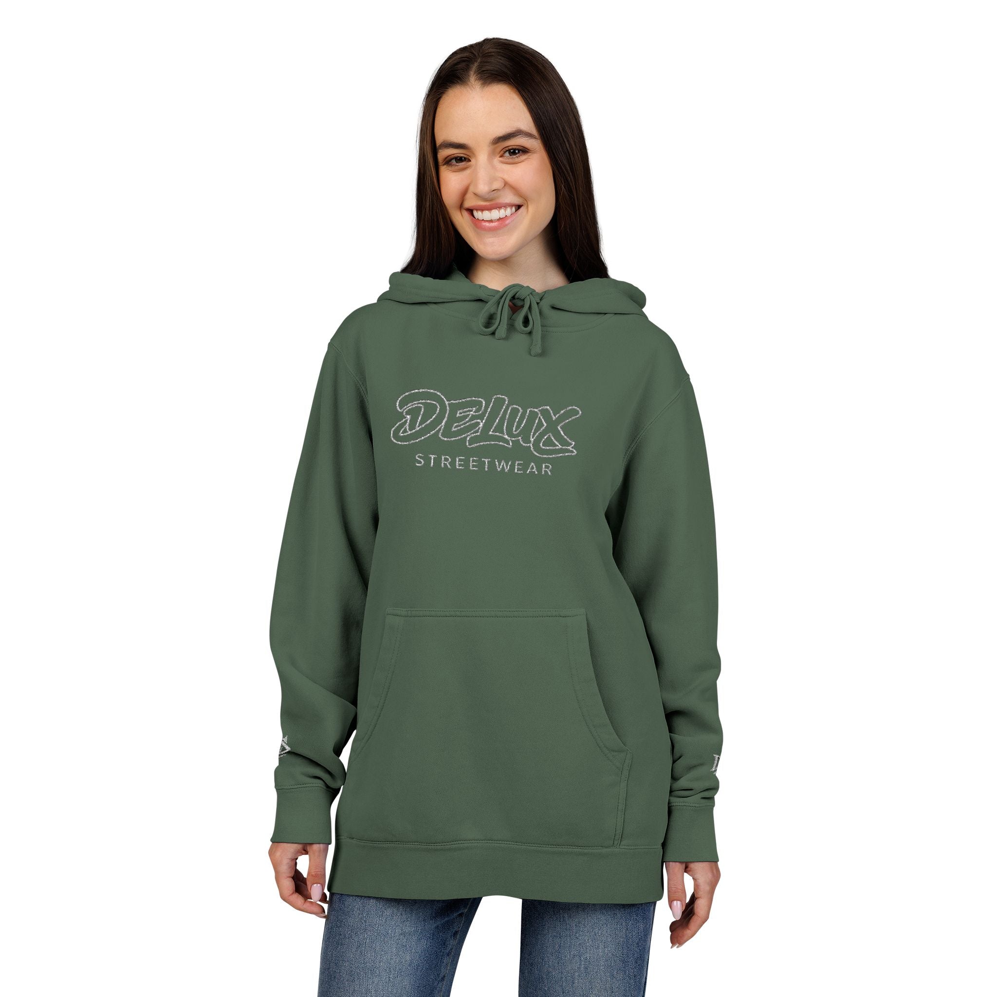 Vintage Green ‘Delux’ Pigment-Dyed Hoodie