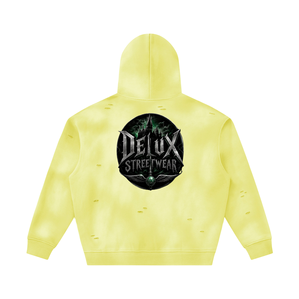 Midnight Sunfade Frayed Fleece Hoodie