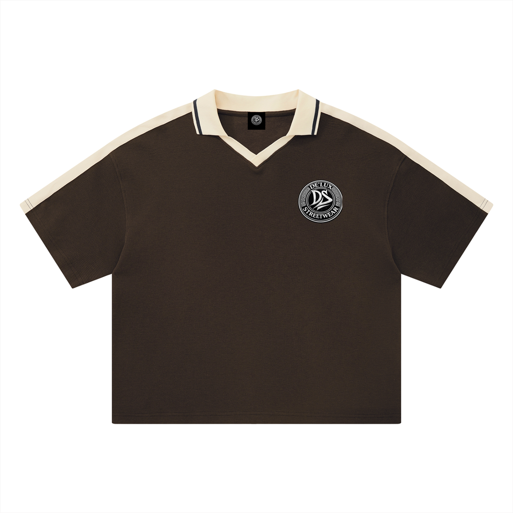 Unisex Color Block Polo Shirt