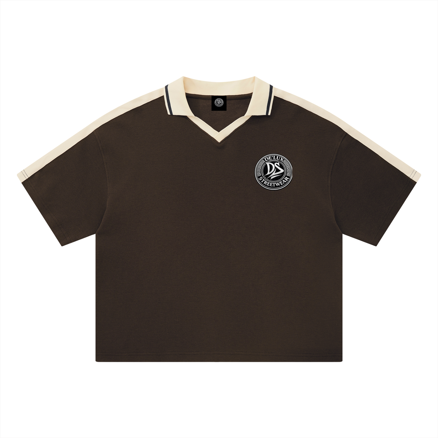 Unisex Color Block Polo Shirt