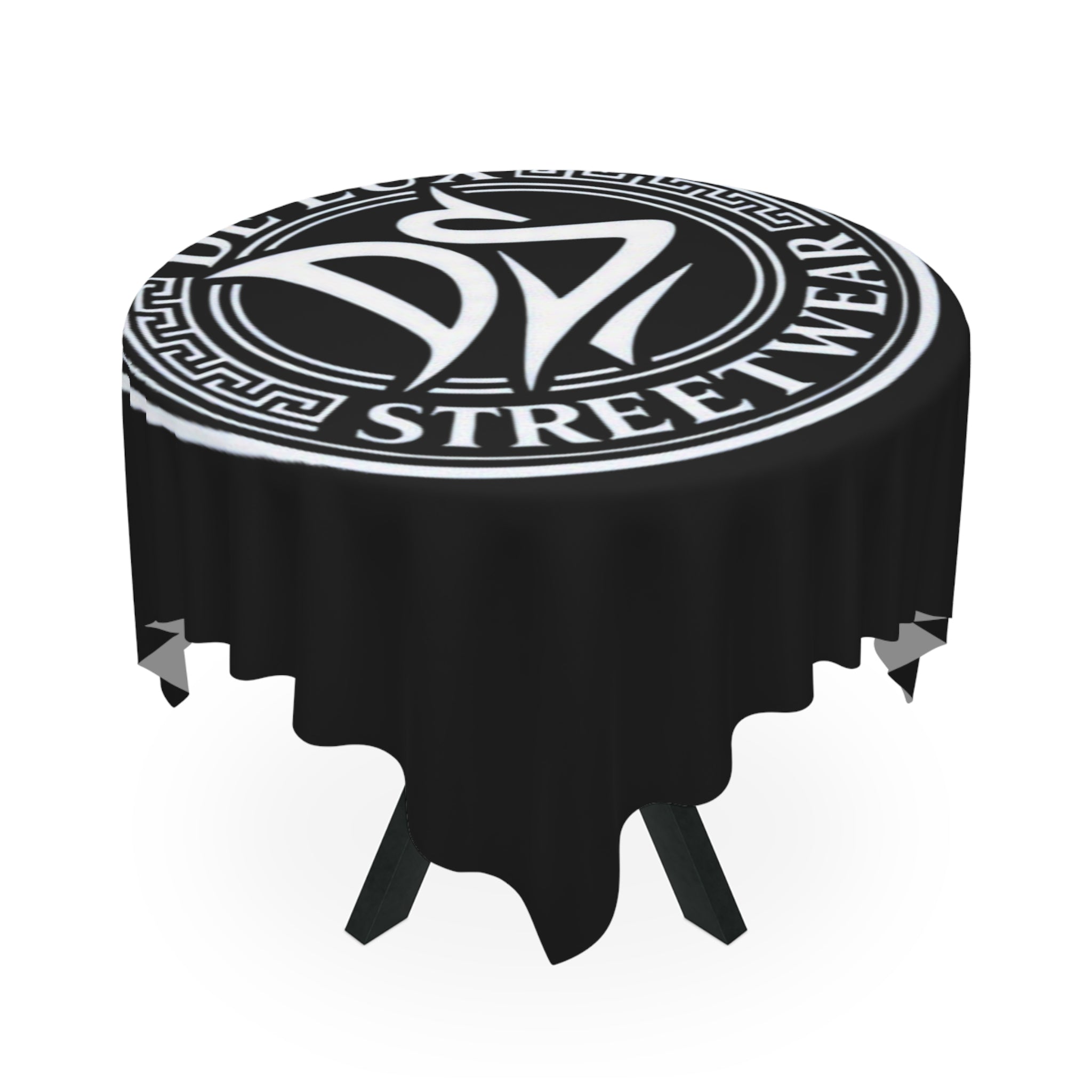 Tablecloth — D'Lux Streetwear Logo Black & White Urban Table Cover