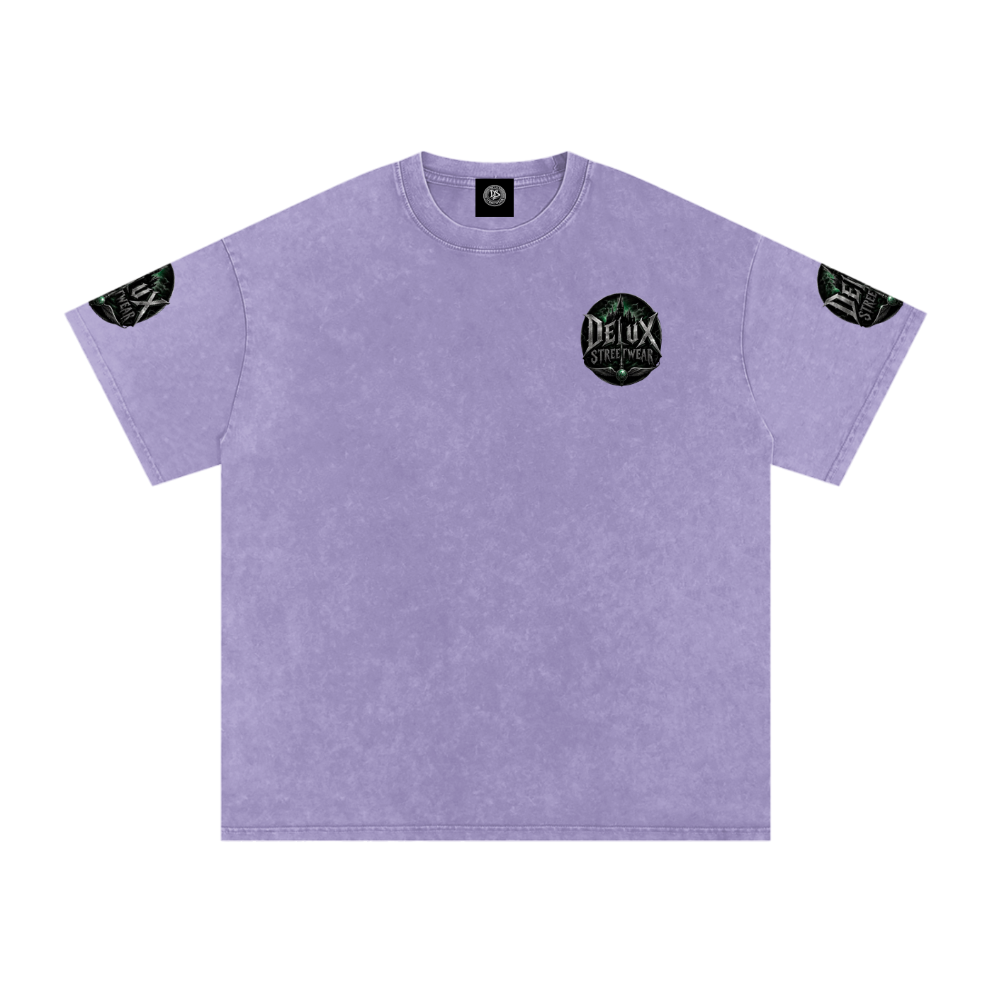 DeLuX Midnight Snow Washed Oversized Cotton T-Shirt