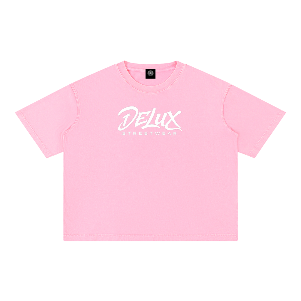 DeLuX Mineral Wash Boxy Cotton T-Shirt