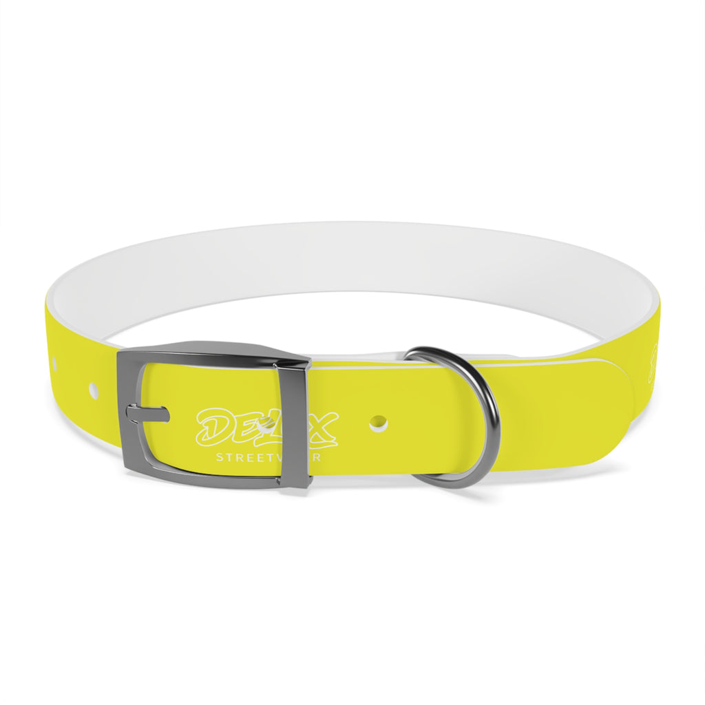 Neon Yellow Reflective Dog Collar — High-Visibility Safety Collar for Pets