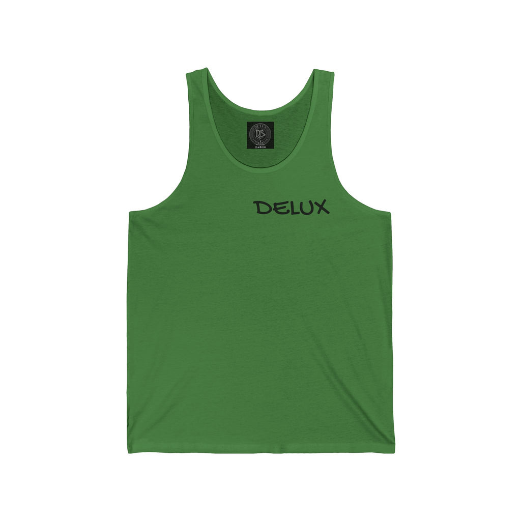 DELUX Minimal Logo Tank Top — Men's & Women's Casual Summer Muscle Tee