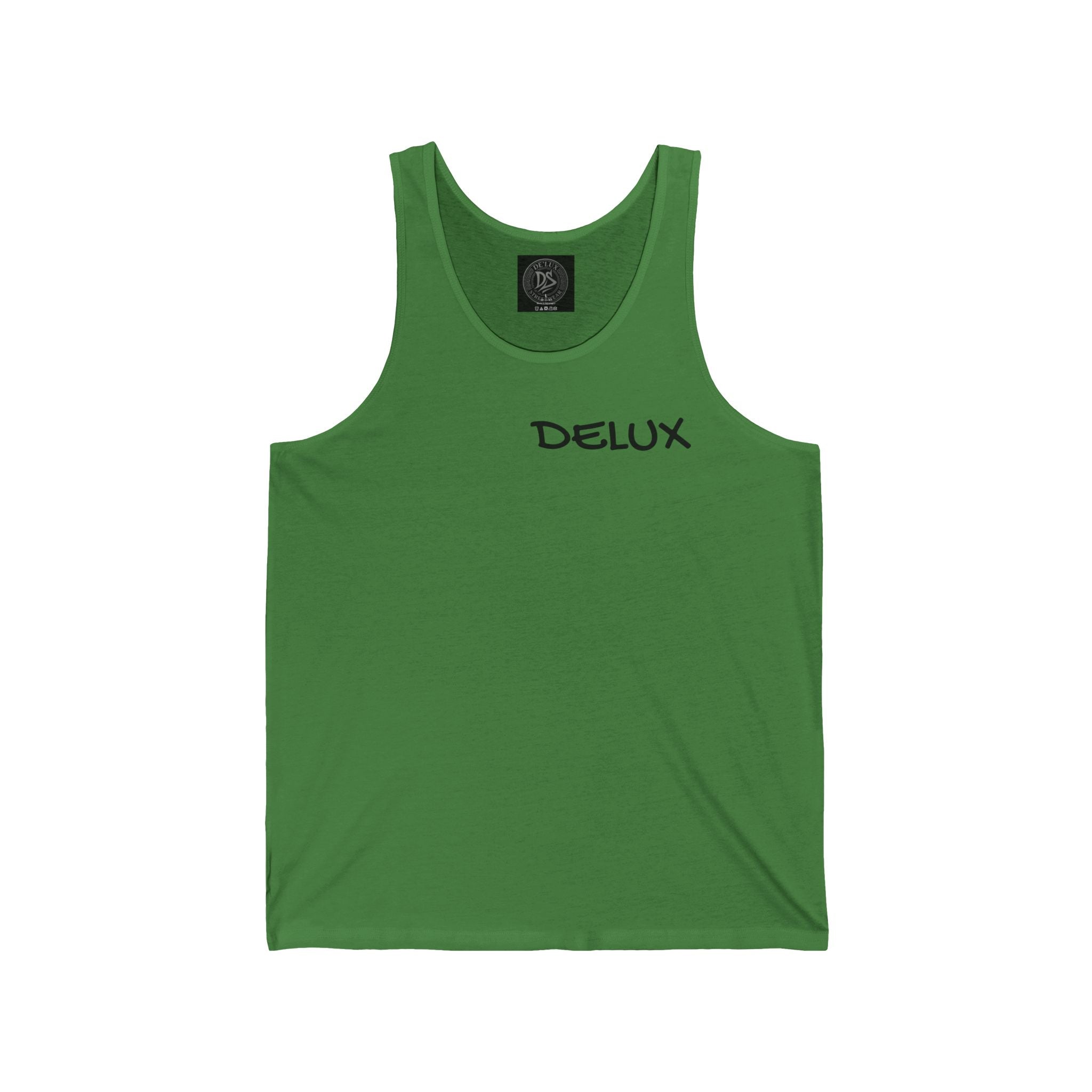 DELUX Minimal Logo Tank Top — Men's & Women's Casual Summer Muscle Tee