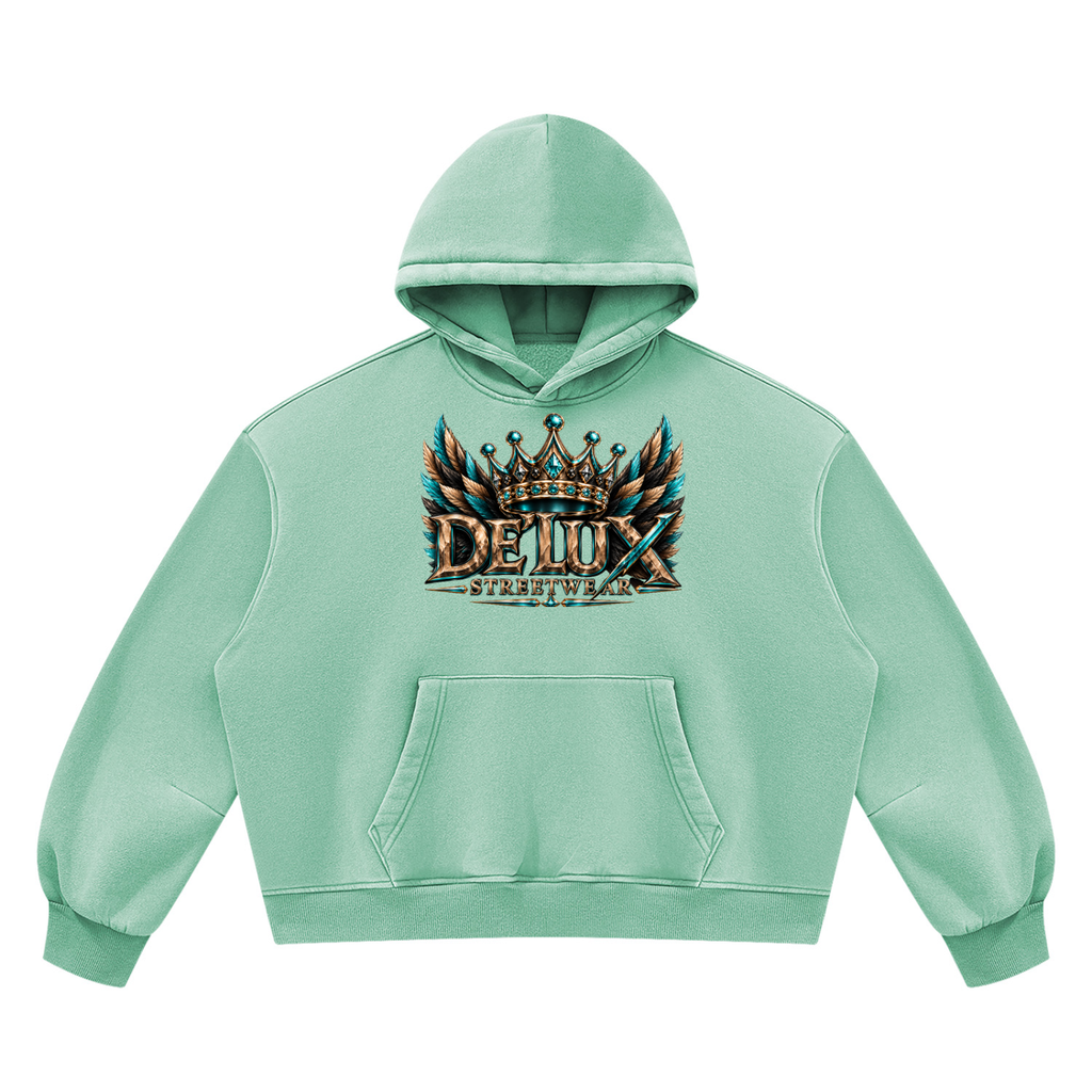 DeLuX  Boxy Fleece Hoodie