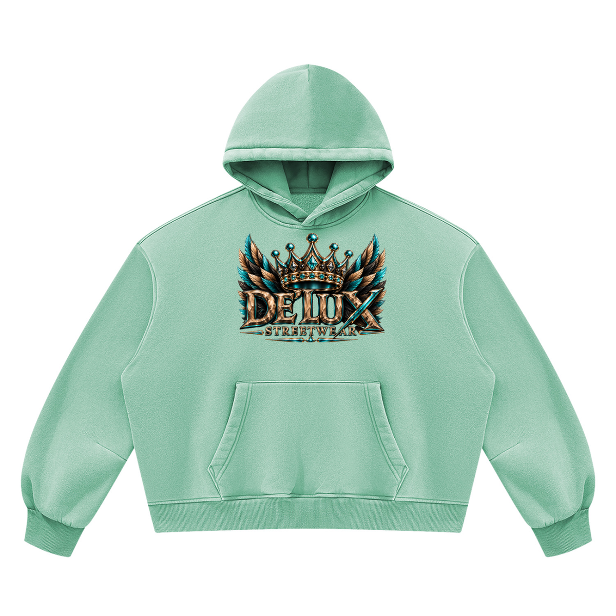 DeLuX  Boxy Fleece Hoodie
