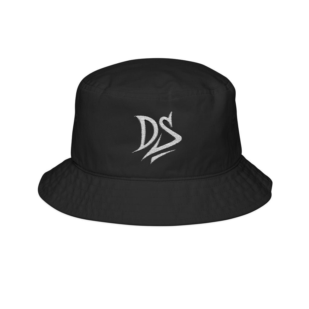 Embroidered 'DS' Logo Bucket Hat — Casual Streetwear Sun Hat