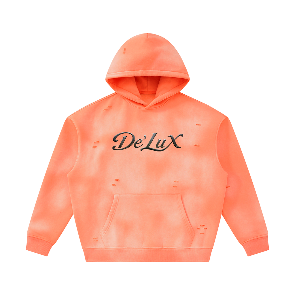 DeLuX Sunfade Frayed Fleece Hoodie