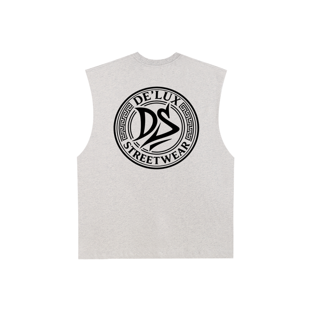 Raw Edge Cotton Tank Top