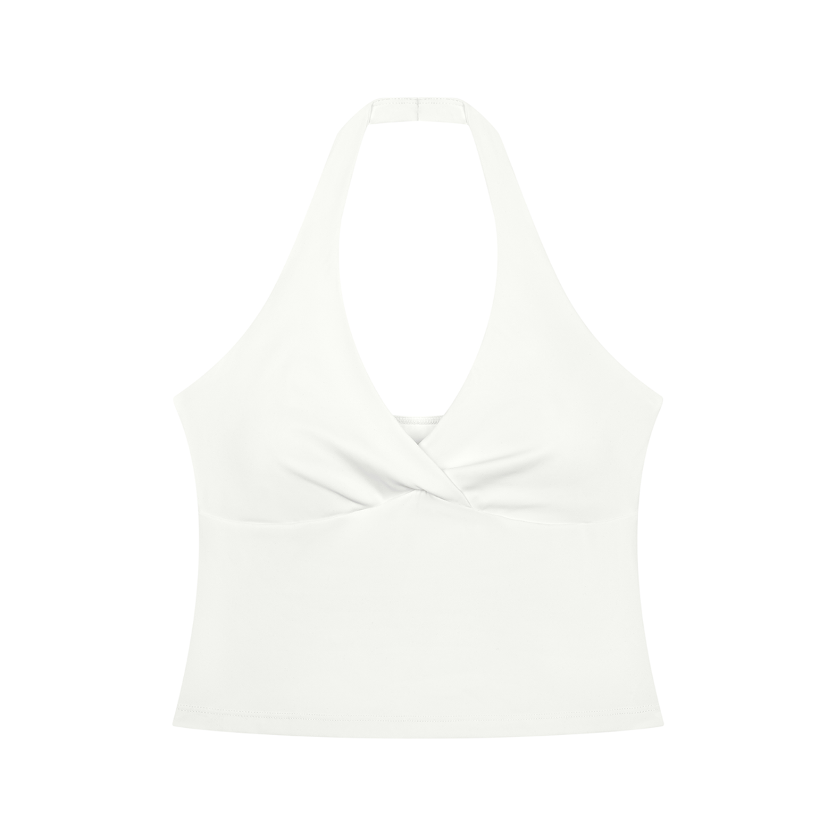 DeLuX Women’s Ruched Halter Yoga Tank Top