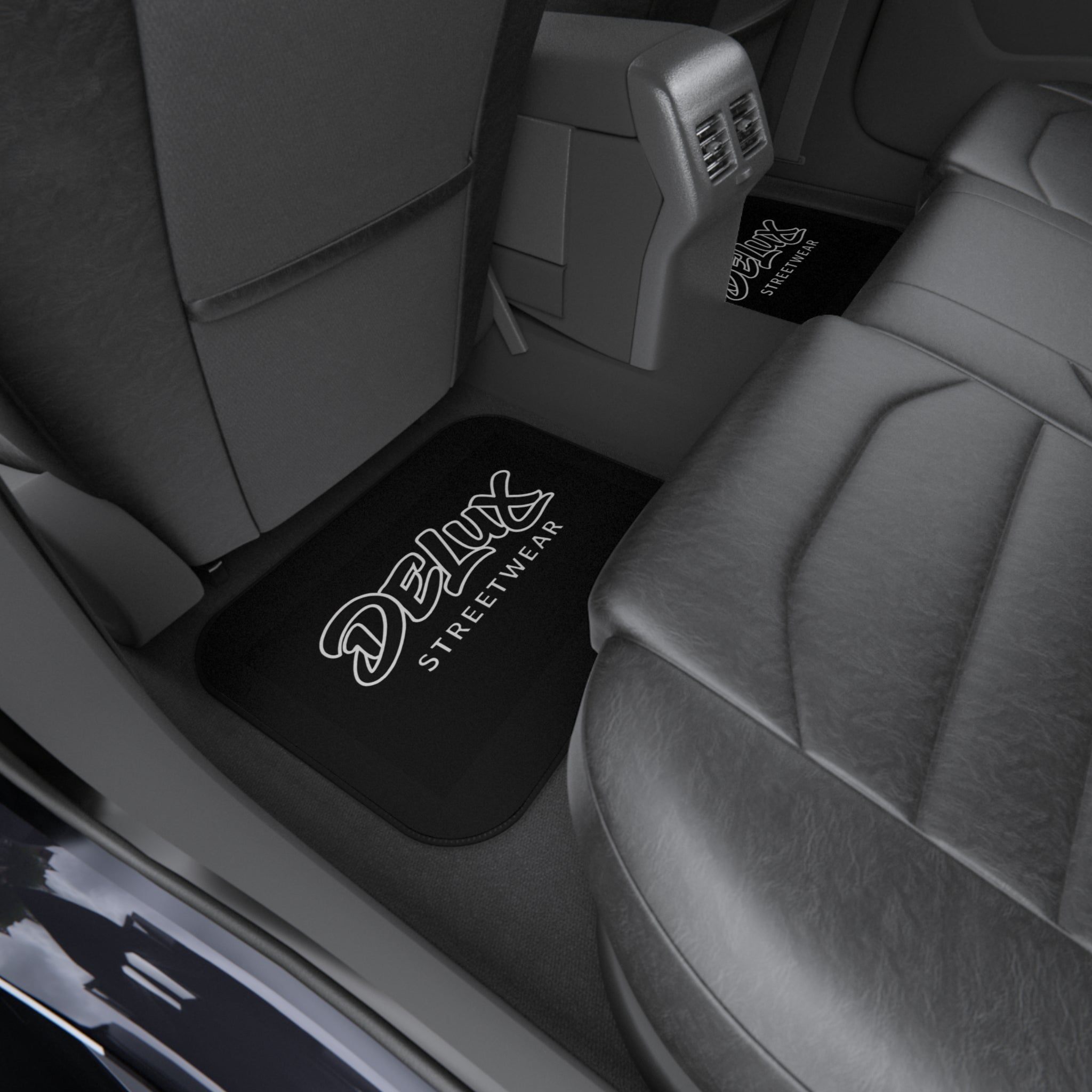 Car Mats — Delux Streetwear Black Floor Mat Set (4-Piece)