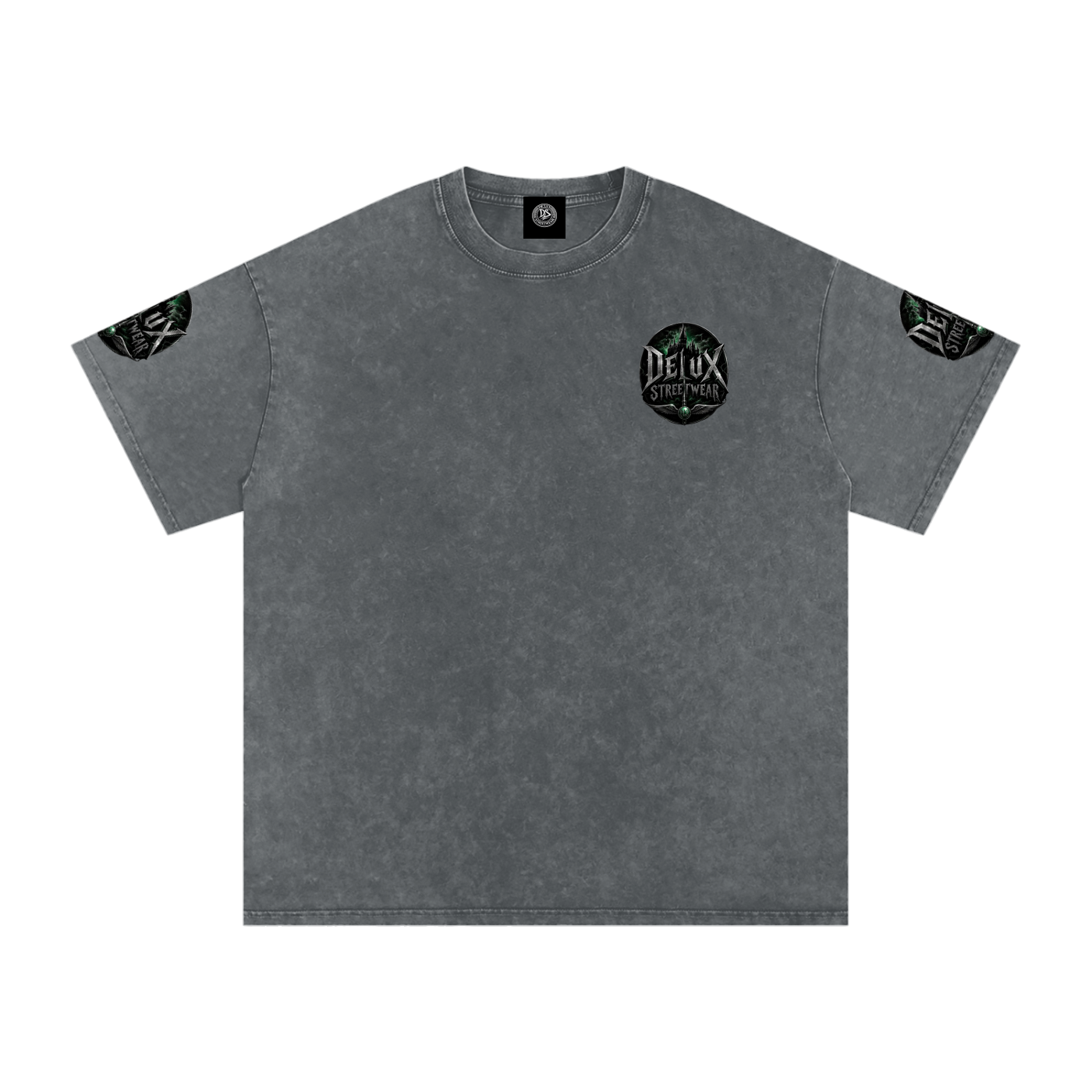 DeLuX Midnight Snow Washed Oversized Cotton T-Shirt