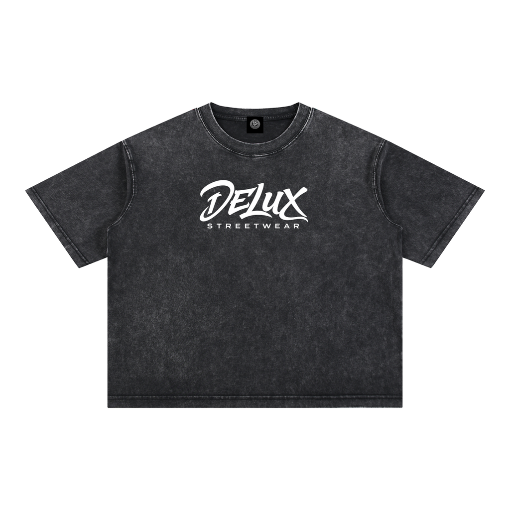 DeLuX Mineral Wash Boxy Cotton T-Shirt