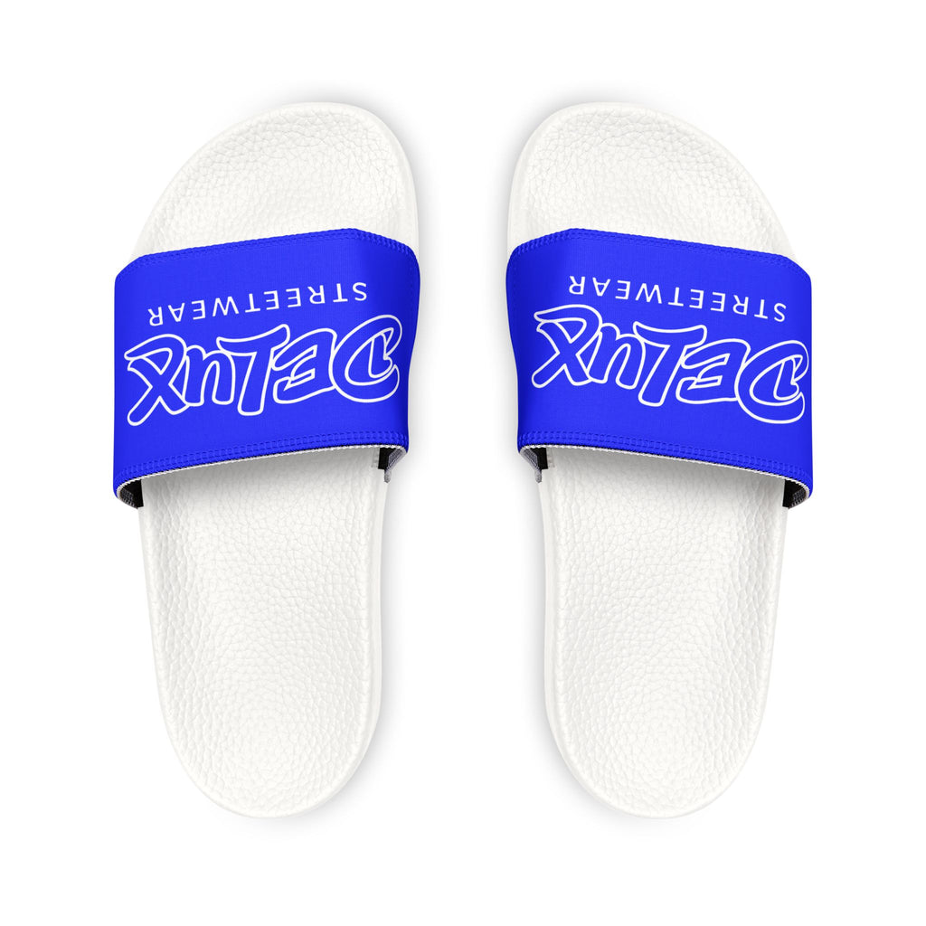 Men's Removable-Strap Slide Sandals — Blue DELUX Streetwear Comfort Slides