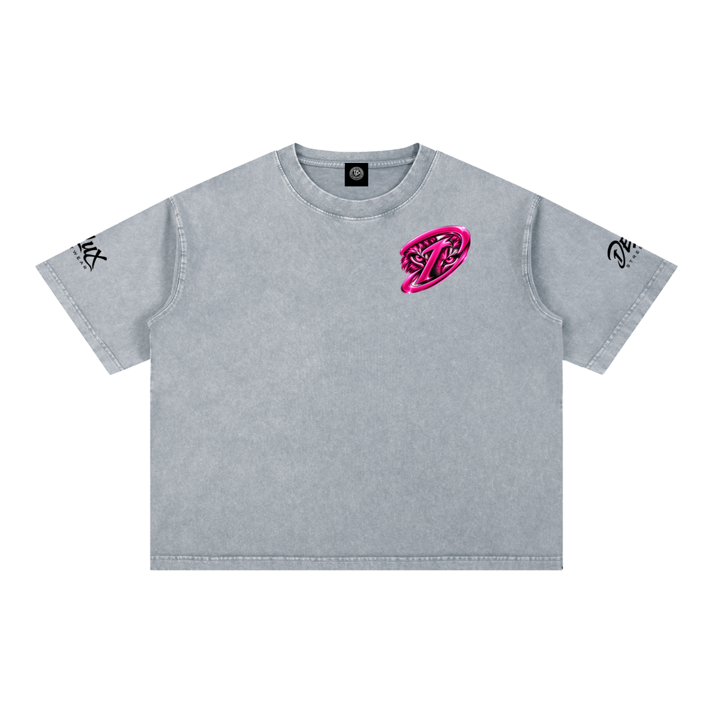 DeLuX Mineral Wash Boxy Cotton T-Shirt