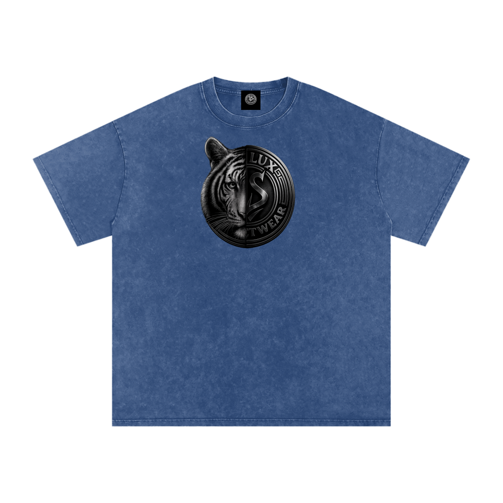 DeLuX Solitary Snow Washed Oversized Cotton T-Shirt
