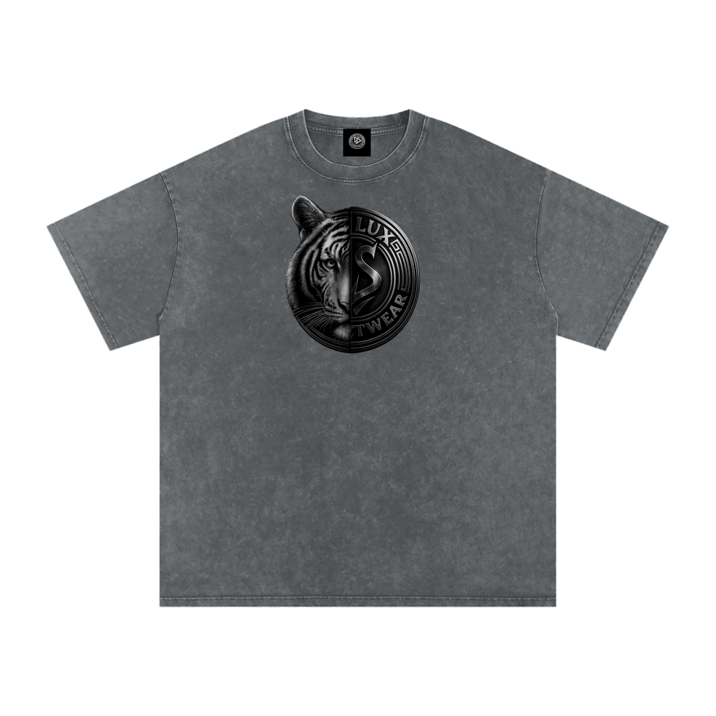 DeLuX Solitary Snow Washed Oversized Cotton T-Shirt