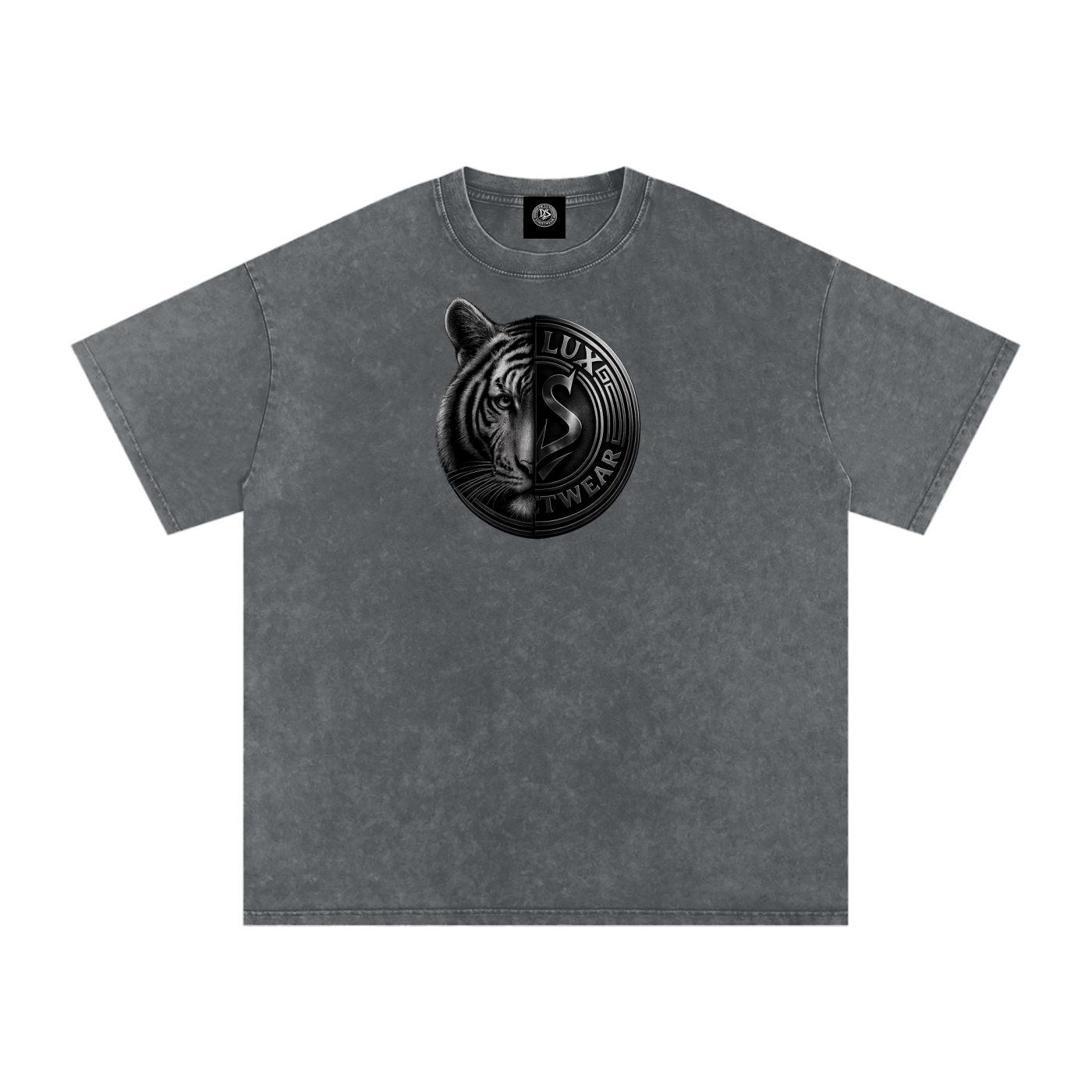 DeLuX Solitary Snow Washed Oversized Cotton T-Shirt