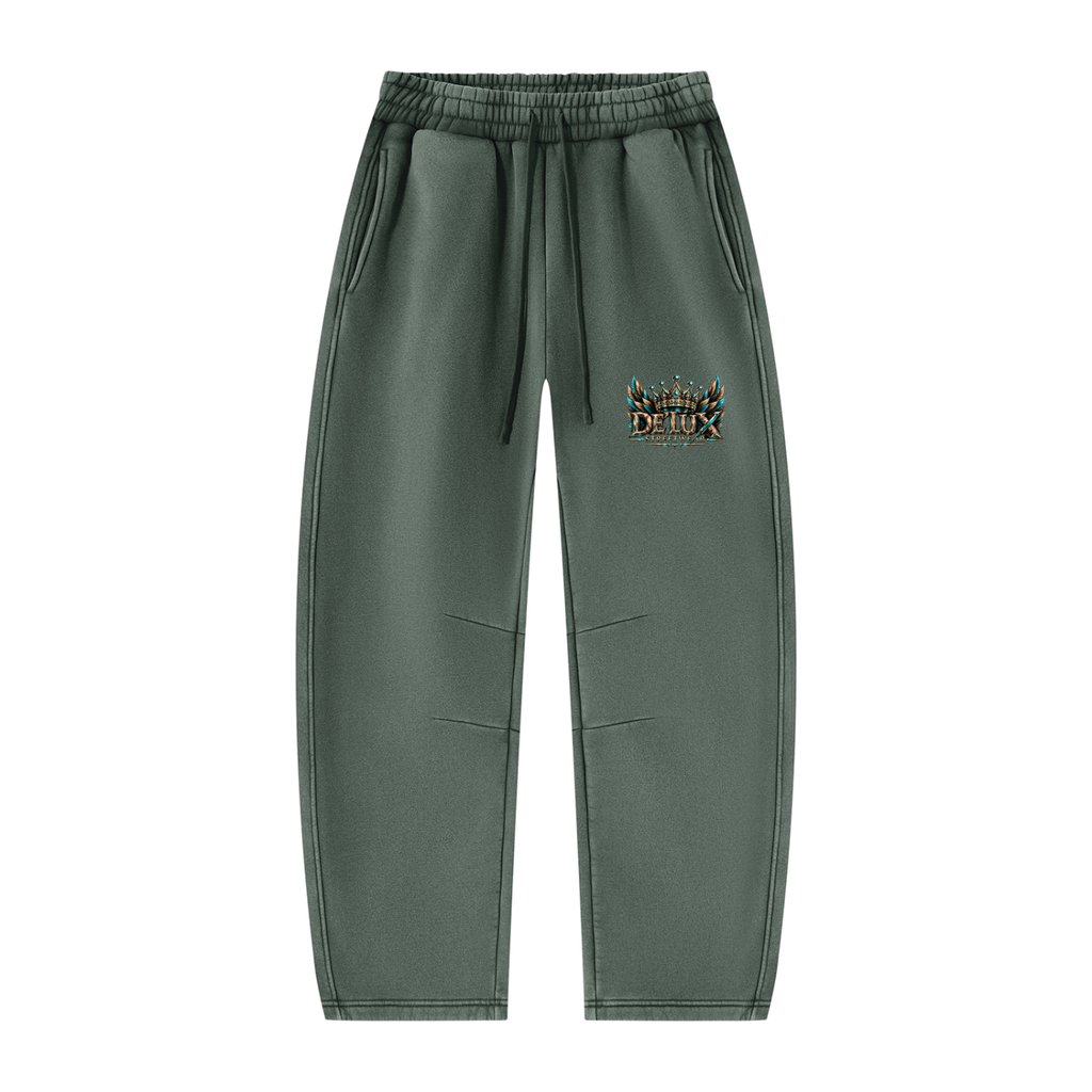 DeLuX Barrel Leg Fleece Sweatpants