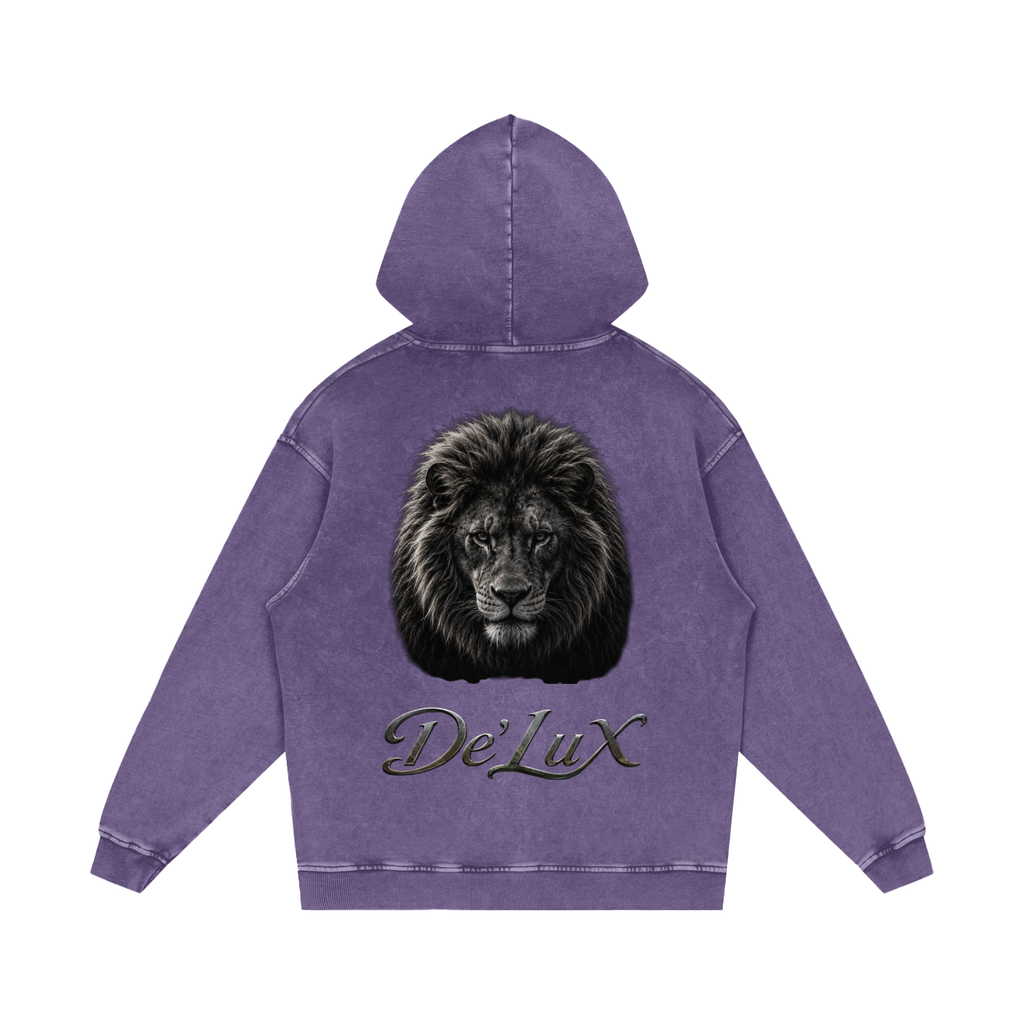KING Snow Washed Loose Cotton Hoodie