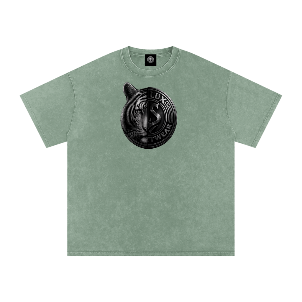 DeLuX Solitary Snow Washed Oversized Cotton T-Shirt
